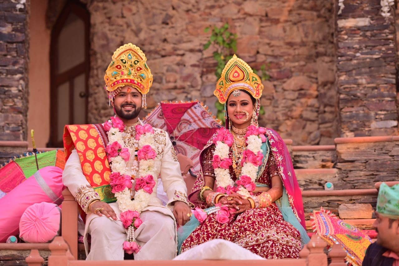 Ollywood Superstars Sabyasachi Mishra & Archita Sahu tied the knot today in Rajasthan
